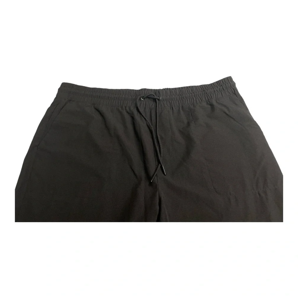 Banana Republic Men Black Nylon Drawstring Joggers Size XL